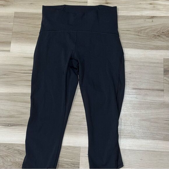 Lululemon Train Times Crop (17") Leggings Black Women’s 6 - Picture 4 of 5